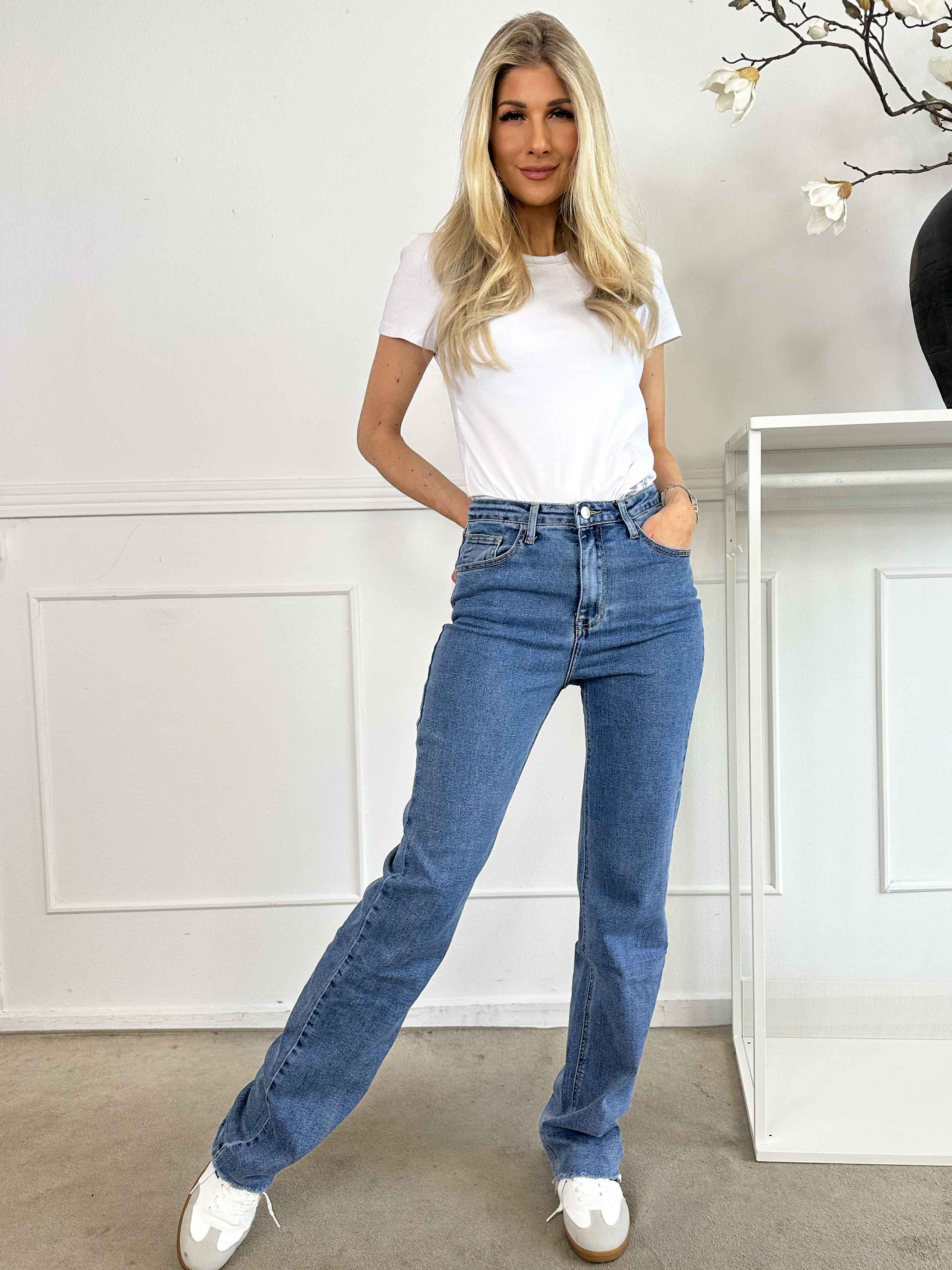 Jenna - Jeans med stræk og ekstra lange ben
